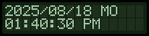 LCD DATE TIME 2x16