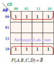 K map ex4var SoP 10