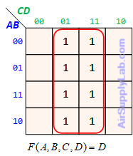 K map ex4var SoP 11