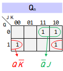 K Map Qn SR NOR FlipFlop